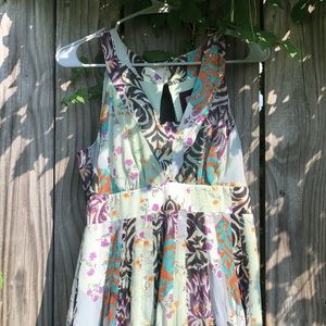 Anthro boho maxi dress